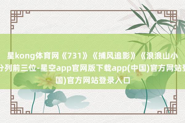 星kong体育网《731》《捕风追影》《浪浪山小妖魔》分列前三位-星空app官网版下载app(中国)官方网站登录入口